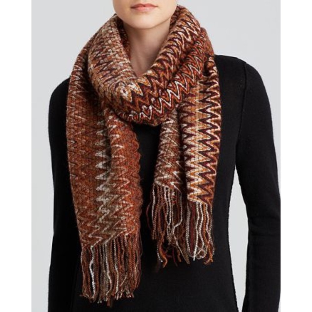 Missoni Zig-Zag Wool Scarf - one size